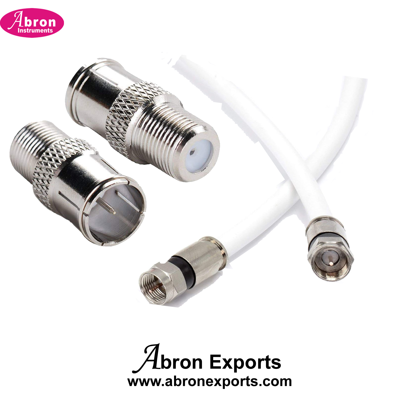 Electronic Spare Cable Connector F Type Coaxial for Satelite Wire 10pc Abron AE-1224CCF 